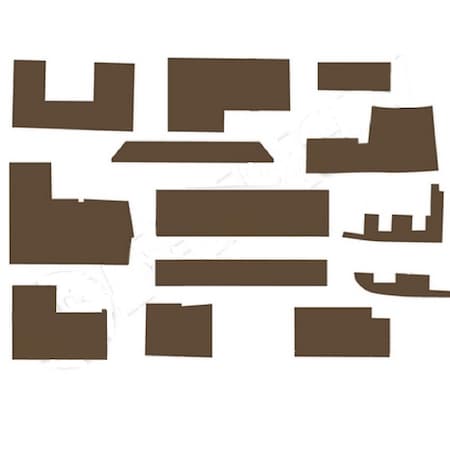 Aftermarket CR504 Brown Cab without Headliner Fits John Deere Tractor Fits JD 8450 8650 CAL50-0035